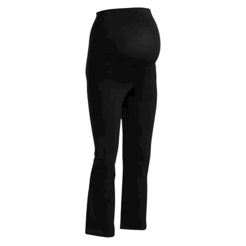 OLD NAVY Black Maternity Full Panel Stevie Cropped Flare Pants, size S